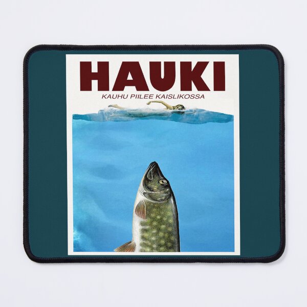 Item preview, Hauki horror movie Jaws parody Finland poster designed and sold by KhaylieEames.
