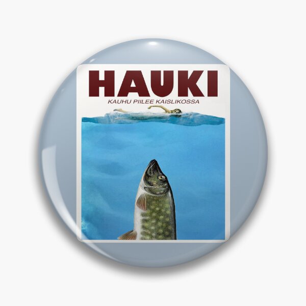 Item preview, Hauki horror movie Jaws parody Finland poster designed and sold by KhaylieEames.