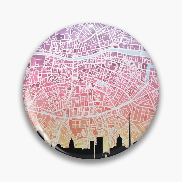 Item preview, Dublin Skyline Map designed and sold by ArtPrints.