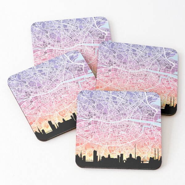 Item preview, Dublin Skyline Map designed and sold by ArtPrints.