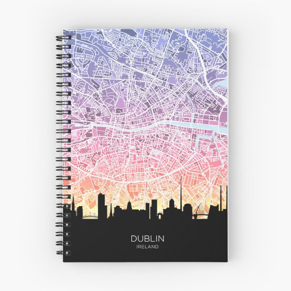 Item preview, Dublin Skyline Map designed and sold by ArtPrints.