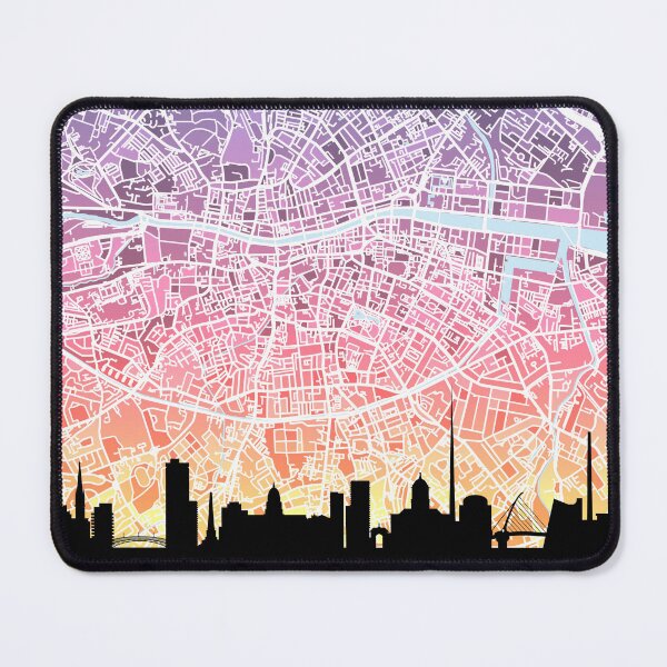 Item preview, Dublin Skyline Map designed and sold by ArtPrints.