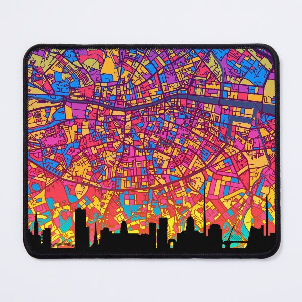 Item preview, Dublin Skyline Map designed and sold by ArtPrints.