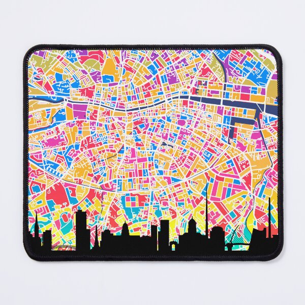 Item preview, Dublin Skyline Map designed and sold by ArtPrints.