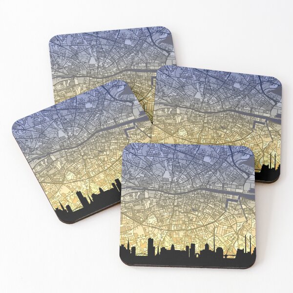 Item preview, Dublin Skyline Map designed and sold by ArtPrints.