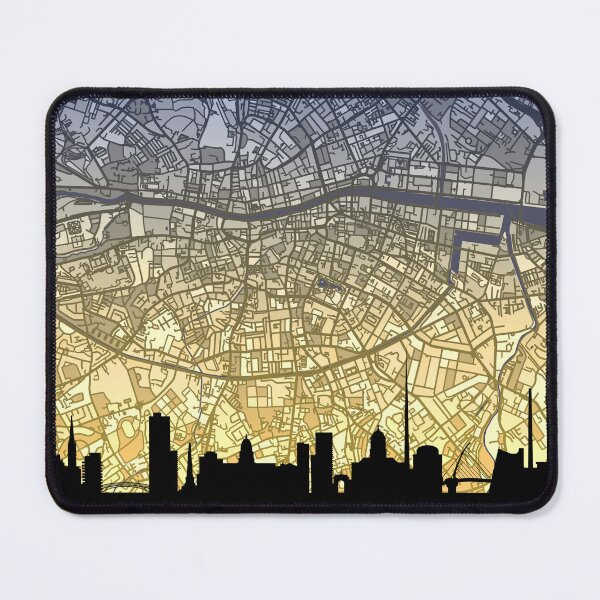 Item preview, Dublin Skyline Map designed and sold by ArtPrints.