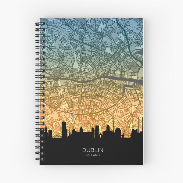 Item preview, Dublin Skyline Map designed and sold by ArtPrints.