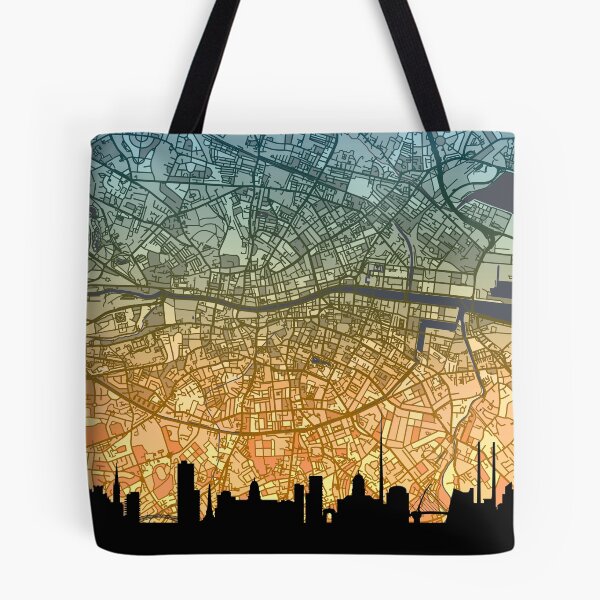 Item preview, Dublin Skyline Map designed and sold by ArtPrints.