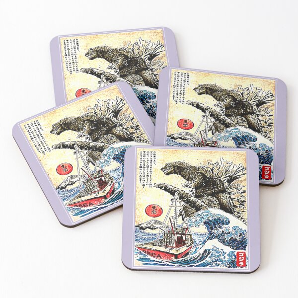 Item preview, Orca in Japan Woodblock designed and sold by KhaylieEames.