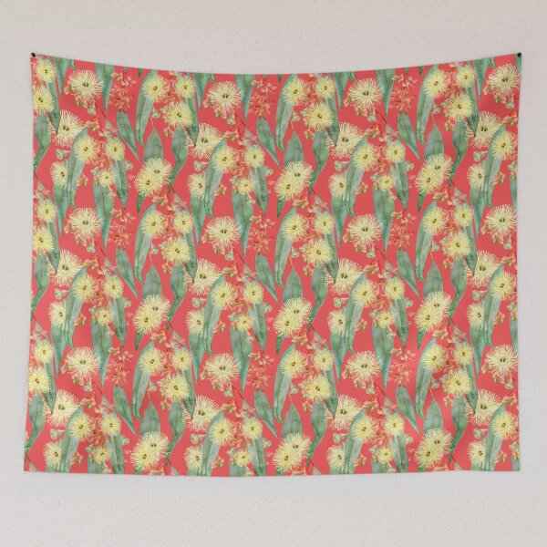 Item preview, Bush Gum Floral Blooms - Cream And Pink designed and sold by Sketchbook Designs.