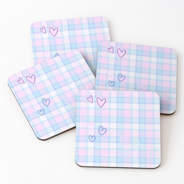 Item preview, Preppy School Supplies, Preppy, Sky blue, Pink and Purple Hearts designed and sold by Wordsmith-Wear.