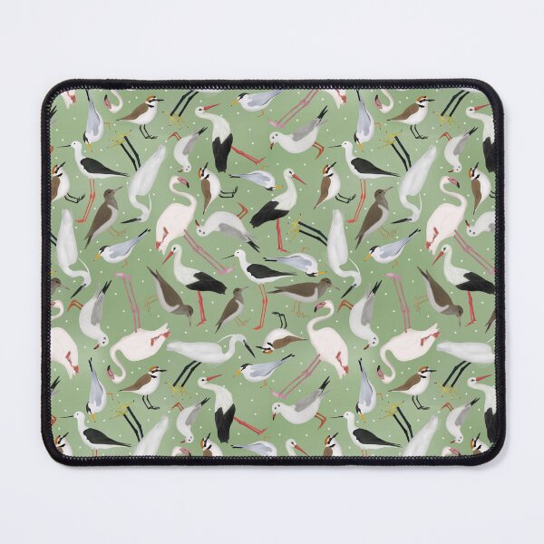 Item preview, Green Birds pattern designed and sold by daisyandlime.