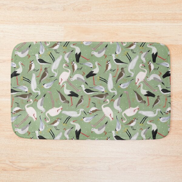 Item preview, Green Birds pattern designed and sold by daisyandlime.