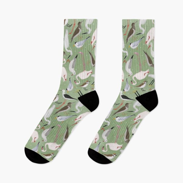 Item preview, Green Birds pattern designed and sold by daisyandlime.