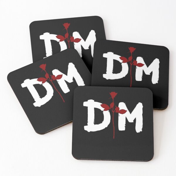 Item preview, Depeche Mode(DM) logo and red rose, D-P-CH-MOD- designed and sold by Modewillis.