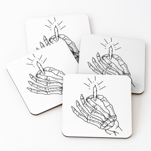 Item preview, Skeleton Hand Holding A Joint (Large Version) designed and sold by DaFkApparel.