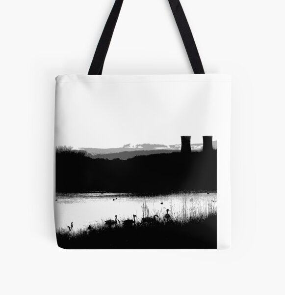 Swans 2 All Over Print Tote Bag