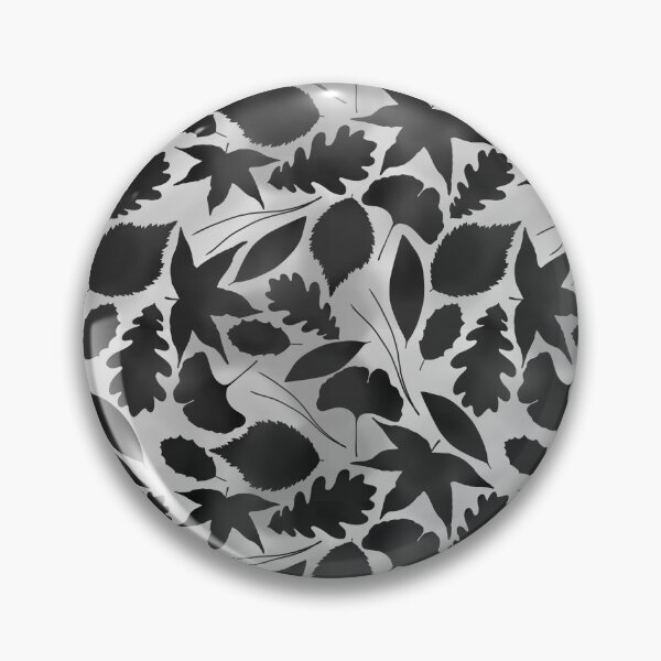 Item preview, Grey leaves pattern designed and sold by daisyandlime.