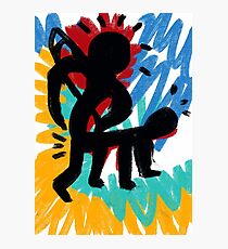 The Hunting Primitive African Street Art Graffiti Photographic Print
