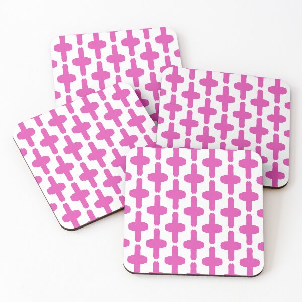 Item preview, Pink Crosses - Hand Drawn Repeating Pattern designed and sold by Victoria Rose.