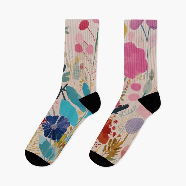 Item preview, Aesthetic Wildflower Colourful Print designed and sold by meggydesigns.