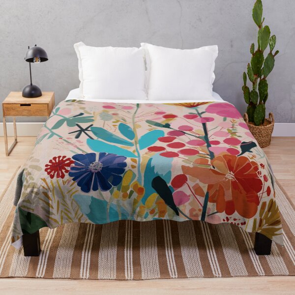 Item preview, Aesthetic Wildflower Colourful Print designed and sold by meggydesigns.