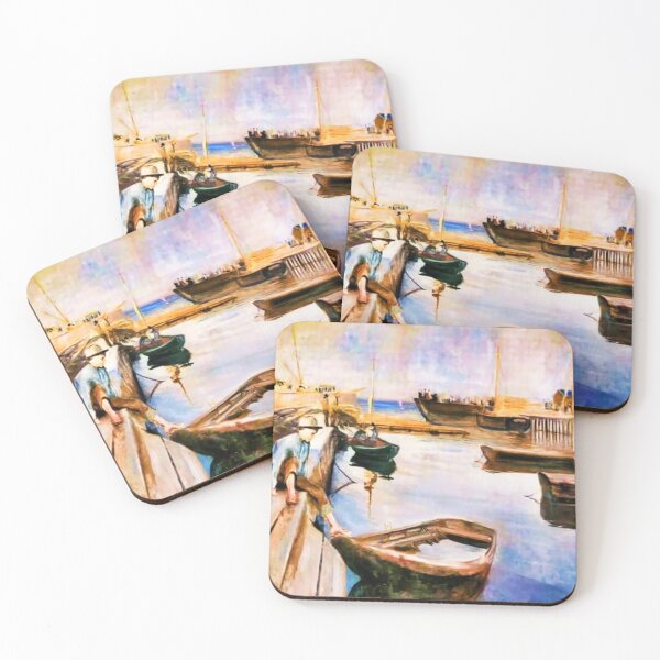 Item preview,  Arrival of the Mail Boat 1890 Edvard Munch  designed and sold by CristalleLisa.