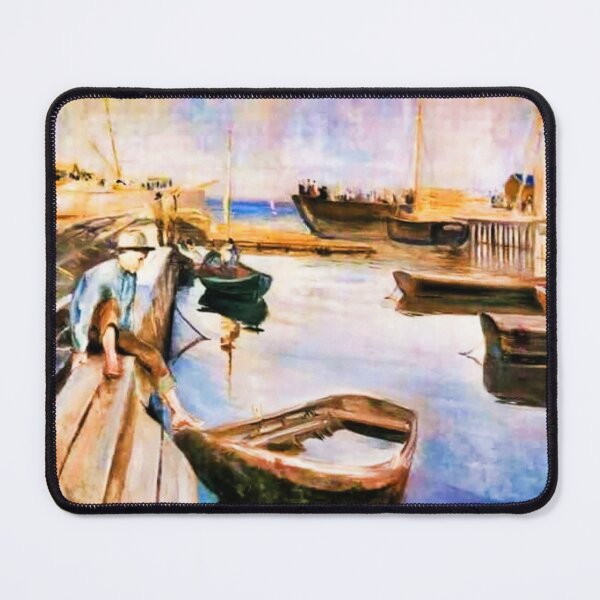 Item preview, Arrival of the Mail Boat 1890 Edvard Munch designed and sold by CristalleLisa.
