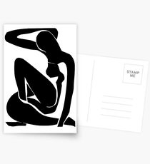 nu bleu (in black) Postcards