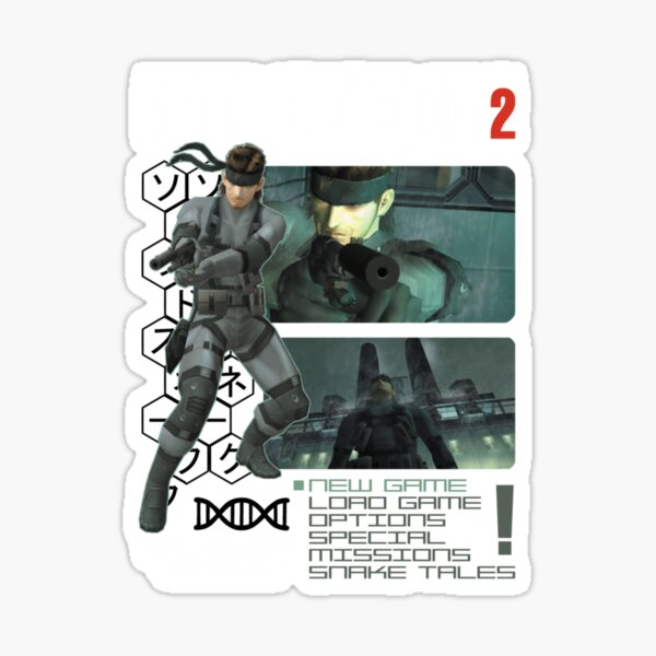 Solid Snake from Metal Gear Solid: Twin Snakes 3 Glossy Vinyl
