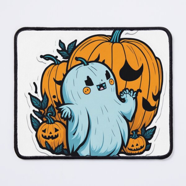 Item preview, Spooky Cute Ghost Pumpkin Popart designed and sold by ShopSunday.