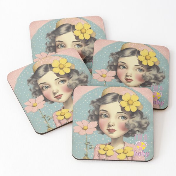 Item preview,  I am a Pimba Y Olé baby, sweet girl & daisies designed and sold by Pimbayole.