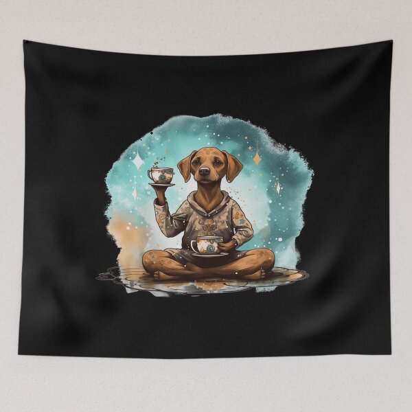 Item preview, Doga and Coffee Gift for Yoga Dog and Coffee Lovers designed and sold by AnnaMDesign.