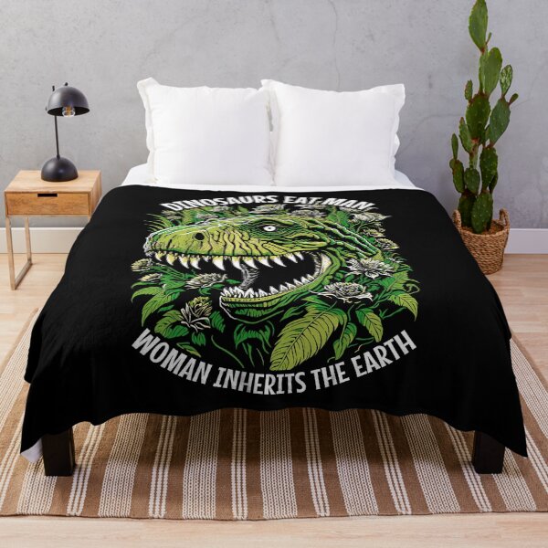 Item preview, Dinosaurs Eat Man Woman Inherits The Earth Feminist T-Rex designed and sold by GrandeDuc.