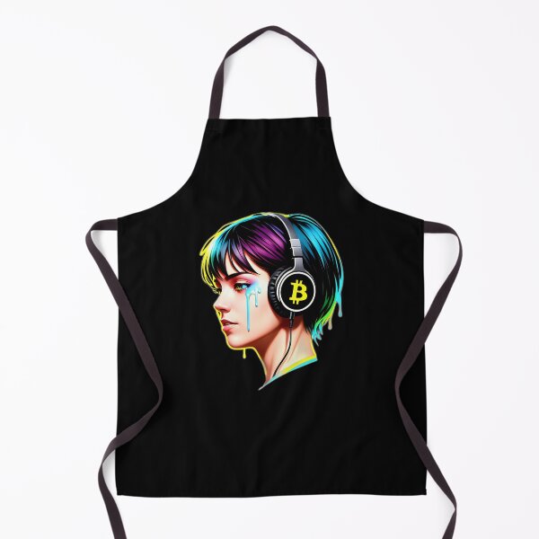 Item preview, Bitcoin girl with headphone designed and sold by skenningtonFX.
