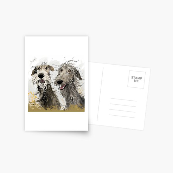 Item preview, happy deerhounds designed and sold by aghnadarragh.