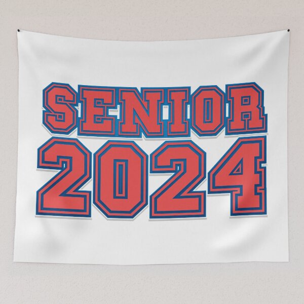Item preview,  Retro Red tipography Senior 2024 Sport Old Graduation designed and sold by HomeCoquette.