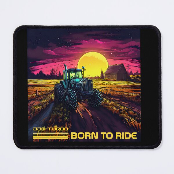 Item preview, Sunset And Tractor Born To Ride Countryside designed and sold by jenmountainen.