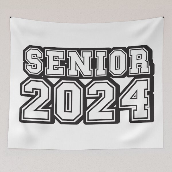Item preview, Retro Black tipography Senior 2024 Sport Old Graduation designed and sold by HomeCoquette.
