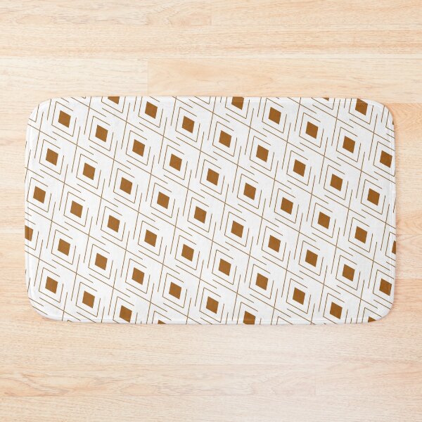 Item preview, brown geometric squares and cross designed and sold by itsggdesigns.