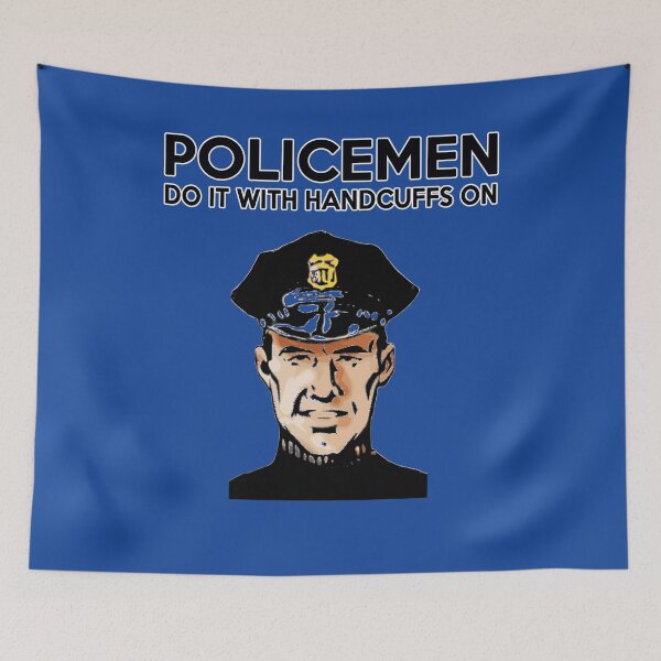Item preview, RISQUE T-SHIRTS! POLICEMEN DO IT WITH HANDCUFFS ON T-SHIRT   designed and sold by BrandNewTeez.