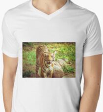 Animal Portrait - Bengal Tiger Men's V-Neck T-Shirt