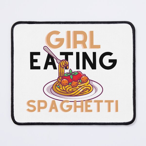 Item preview, Girl Eating Spaghetti designed and sold by HoneyJars.