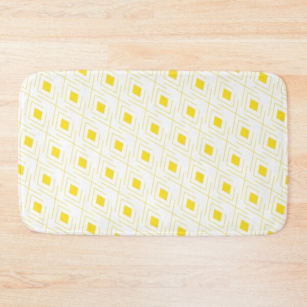 Item preview, Golden yellow geometric squares and cross designed and sold by itsggdesigns.