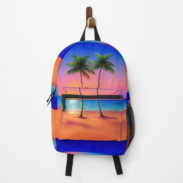 Item preview, Retro Sunset Summer Dream - Palm Trees On Beach designed and sold by SassyArtistry.