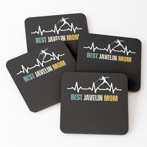 Item preview, Best Javelin Mom Heartbeat Retro Funny Javelin Throw Athlete designed and sold by Sarah38.