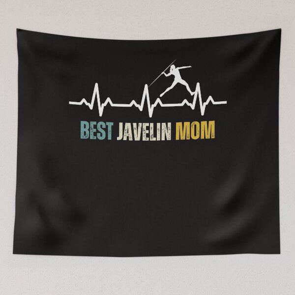 Item preview, Best Javelin Mom Heartbeat Retro Funny Javelin Throw Athlete designed and sold by Sarah38.
