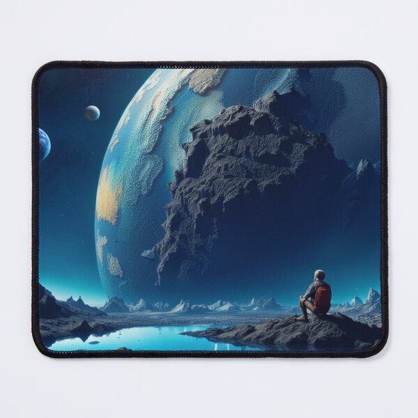 Item preview, Lunar Contemplation: Earth's Beauty from Afar designed and sold by Itsapizzart.