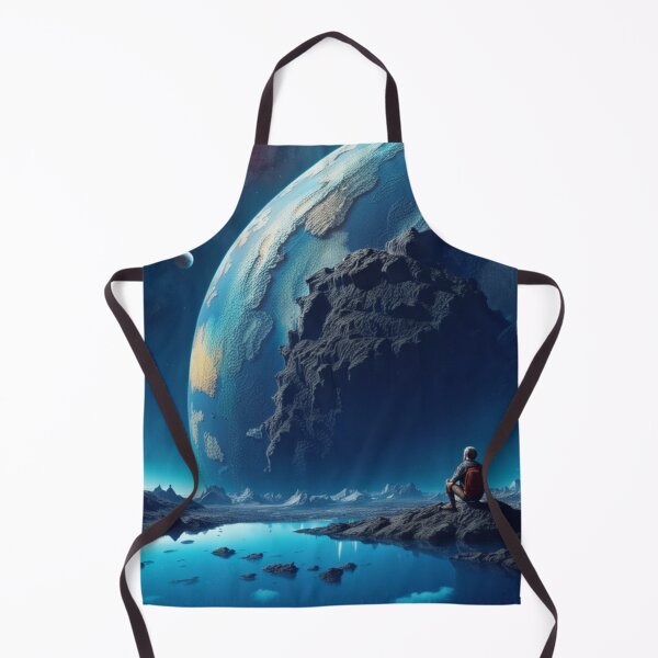 Item preview, Lunar Contemplation: Earth's Beauty from Afar designed and sold by Itsapizzart.