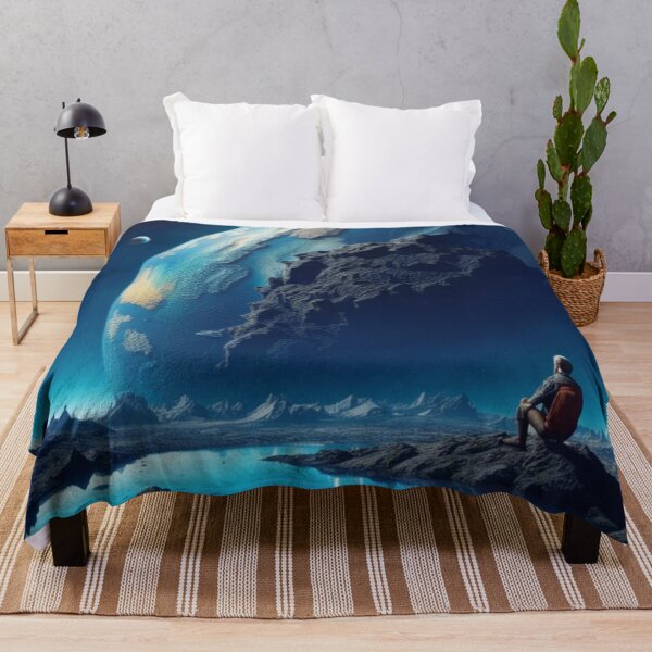 Item preview, Lunar Contemplation: Earth's Beauty from Afar designed and sold by Itsapizzart.